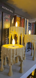 Bougie décorative effet cire fondue