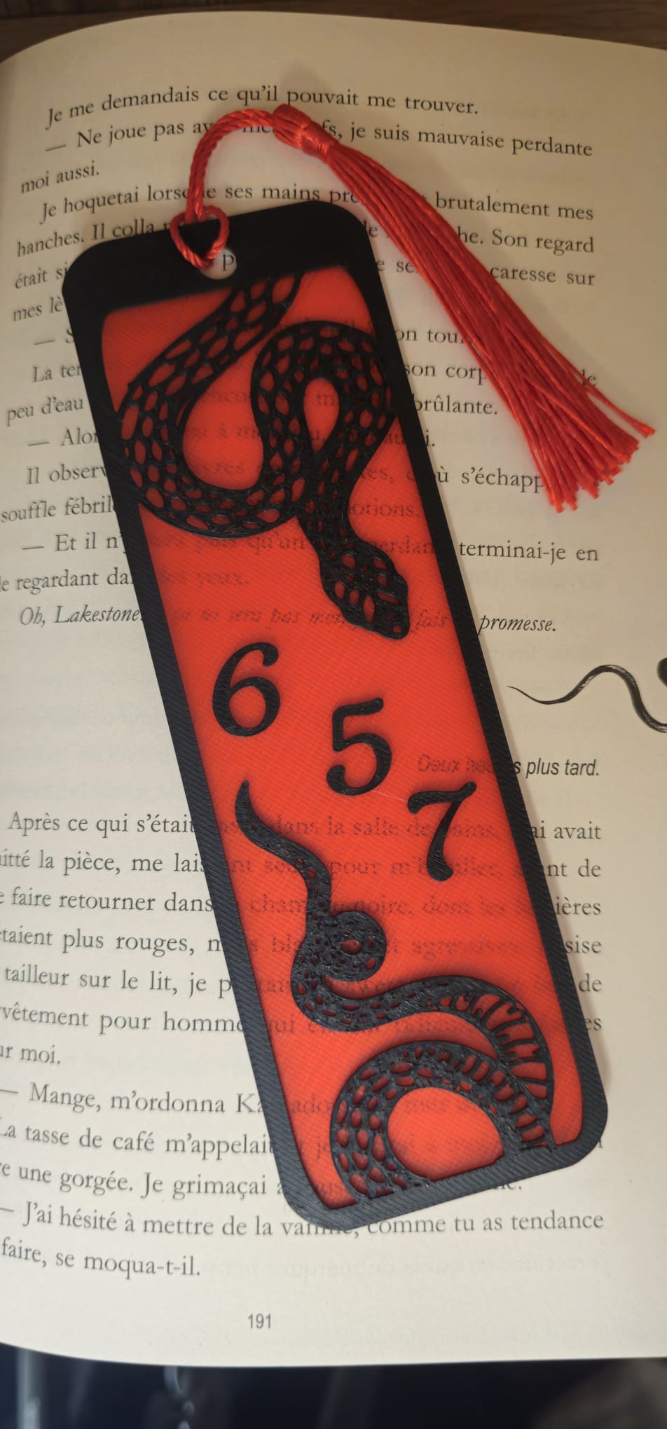 🖤 Marque-page 657 - SERPENT