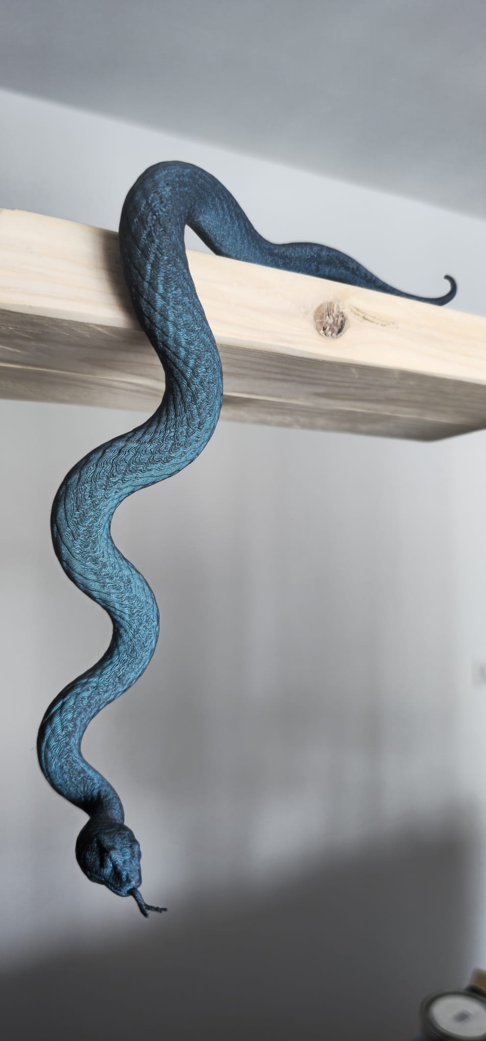 🐍 Serpent décoratif pour étagère de bibliothèque